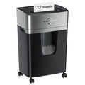 12 Sheet Micro-cut Paper Shredder P4 Security Shredder 40 Mins Heavy Duty Shredders, Shred Document/Credit Cards with 5.3 Gallons Basket