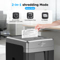 BONSEN 300-Sheet Auto Feed Paper Shredder, 60 Minutes Non-Stop Commercial Grade Heavy Duty Shredders for Office, 8.1 Gallon Micro Cut Document Shredder, P-4 Security Level,58dB Super Quiet (S3113)