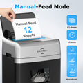 BONSEN 150-Sheet Autofeed Paper Shredder for Office, 60 Mins Heavy Duty Micro-Cut Shredders for Home Office Use, P-4 High Security Commercial Document Shredder with 6 Gal Large Capacity Bin (S3114)